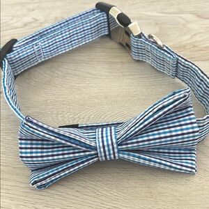 Soft Dog Collar with Bowtie, Detachable Adjustable Bow Tie Collar
